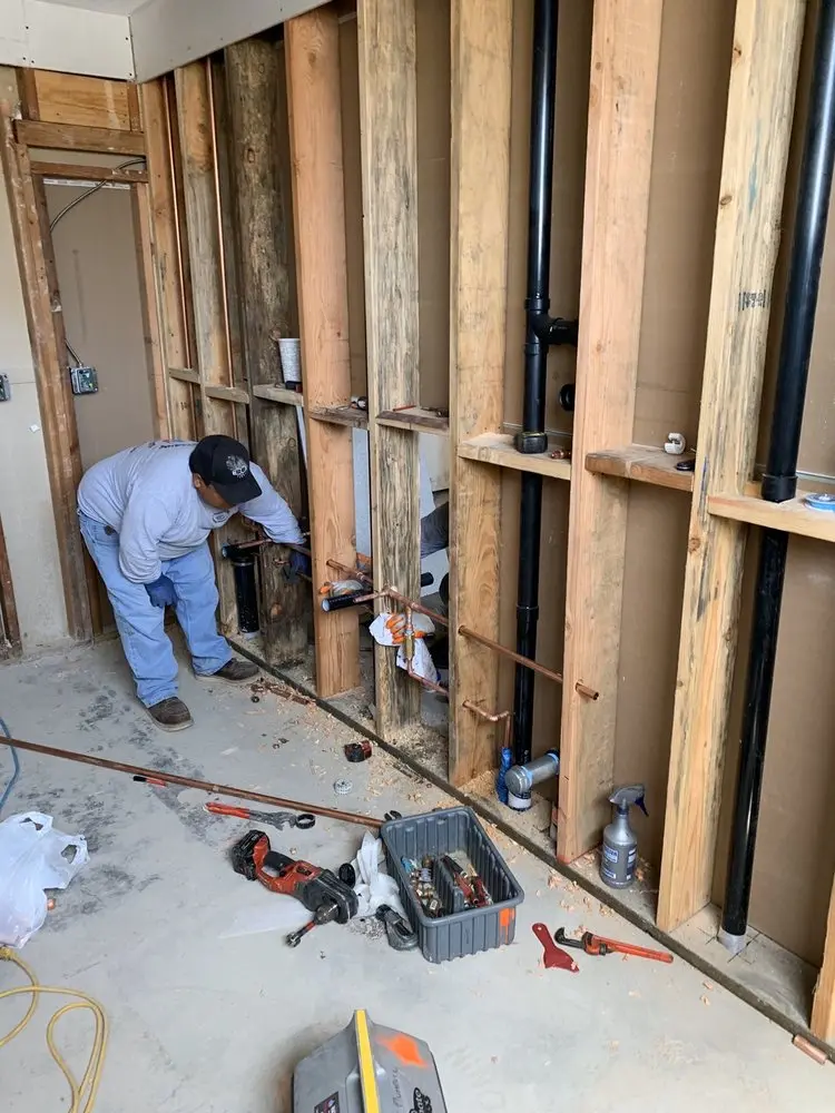 Commercial rough-in plumbing for Gas Line Repair in Wilshire Heights